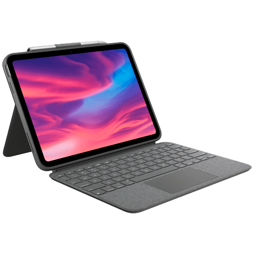 Logitech Combo Touch Hülle Apple iPad 2022 Grau Qwerty Gomibo de