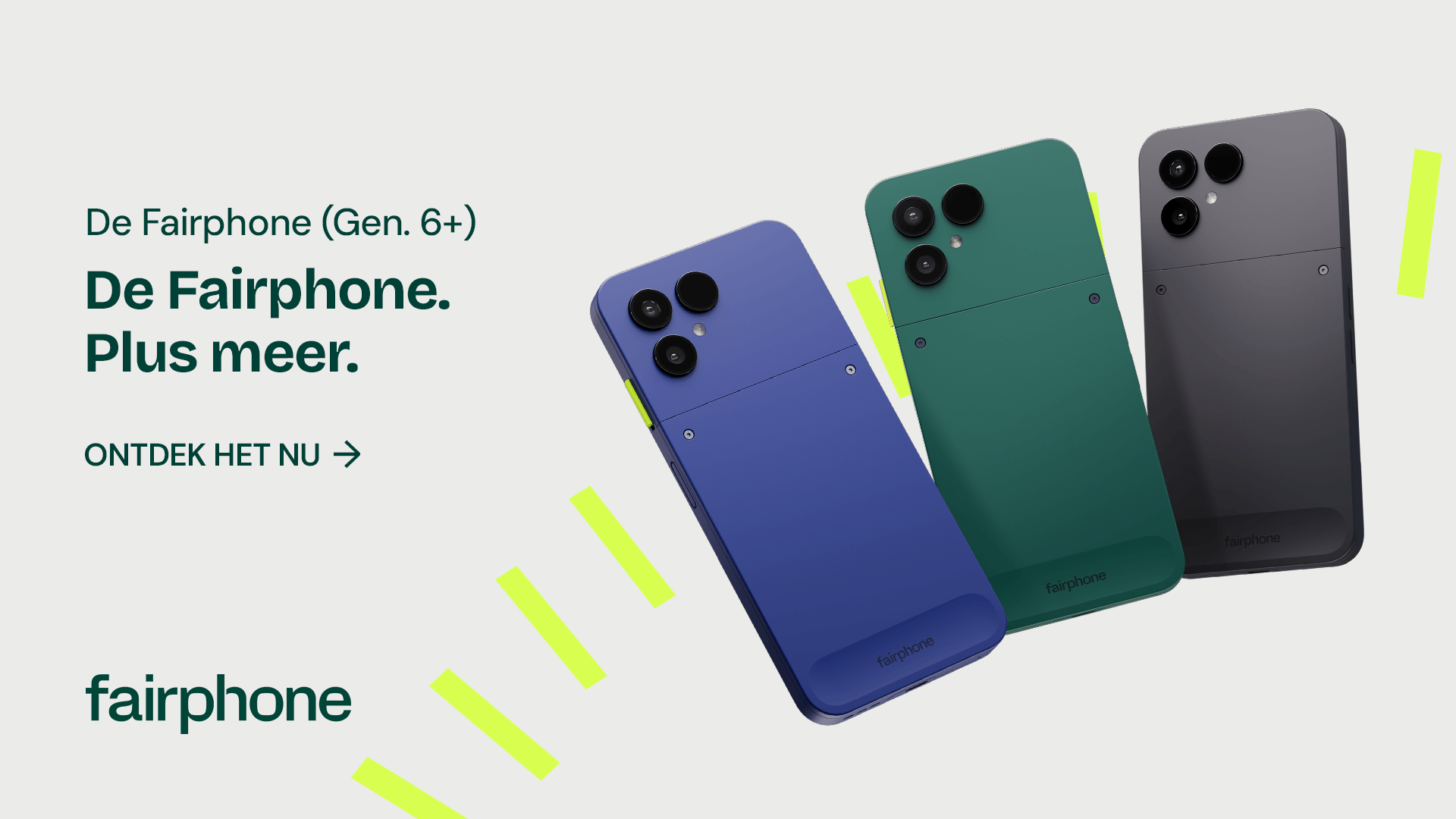 Fairphone lanceert de Fairphone (Gen. 6+): meer kracht, dezelfde eerlijke basis