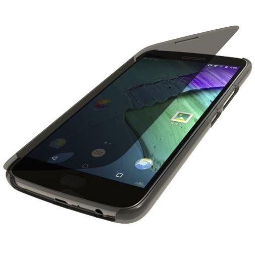 Motorola Touch Flip Cover Grey Moto G5 - Accessoiredetails -