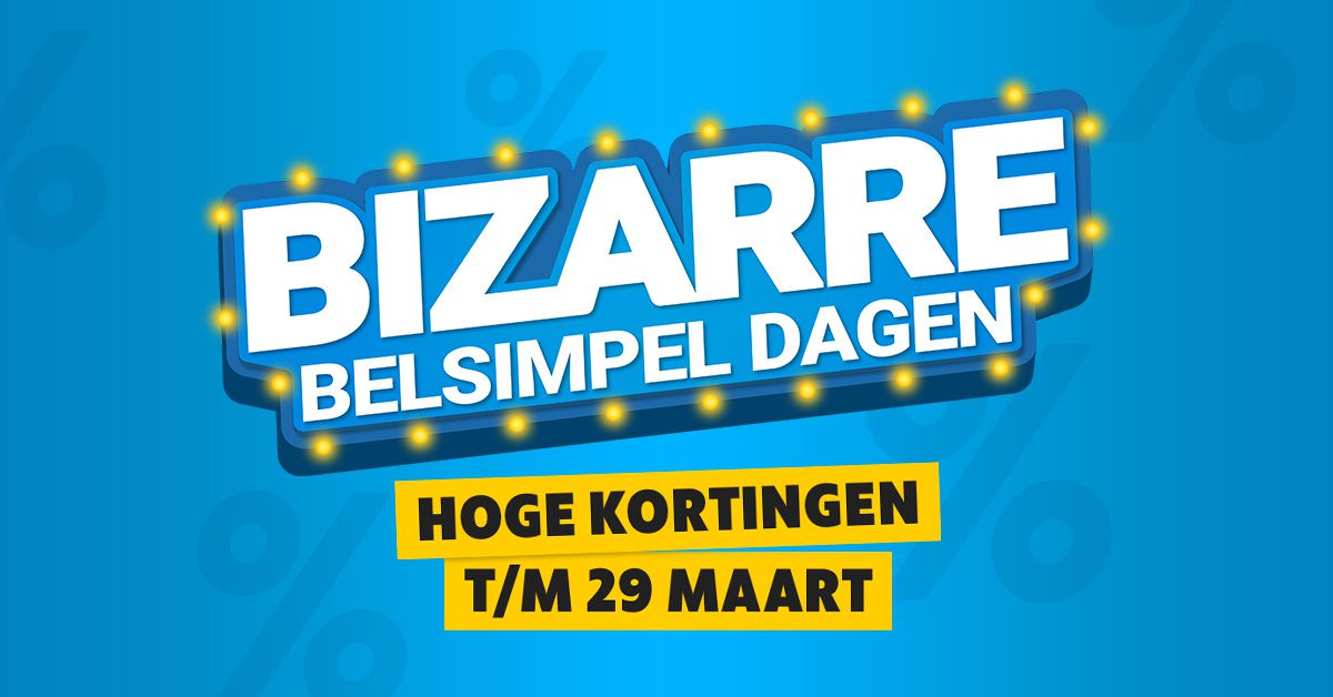 De Bizarre Belsimpel Dagen zijn weer van start gegaan!