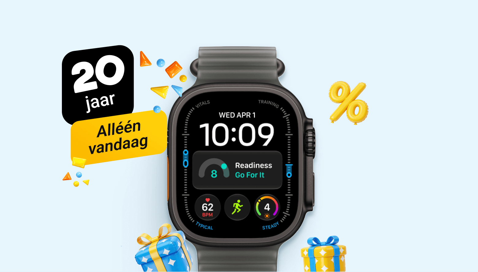 Krijg €60,- éxtra korting op je nieuwe Apple Watch
