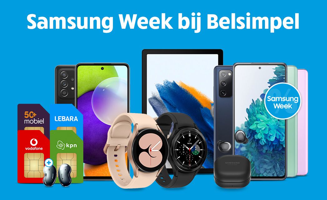Het is Samsung week bij Belsimpel!