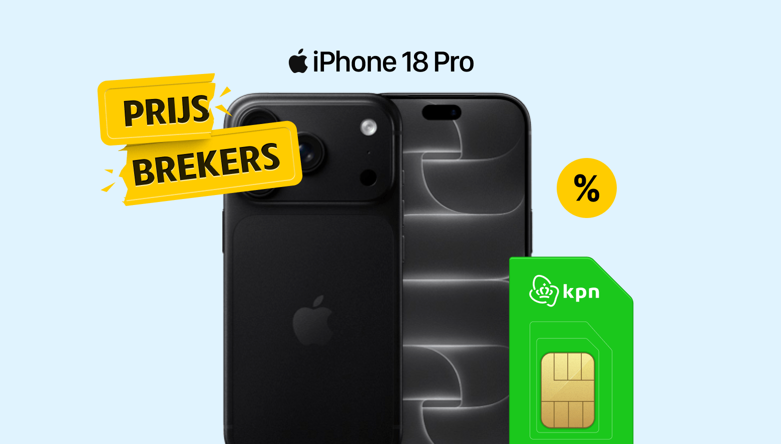 Bestel nu en heb morgen al jouw nieuwe iPhone 18 Pro in huis!