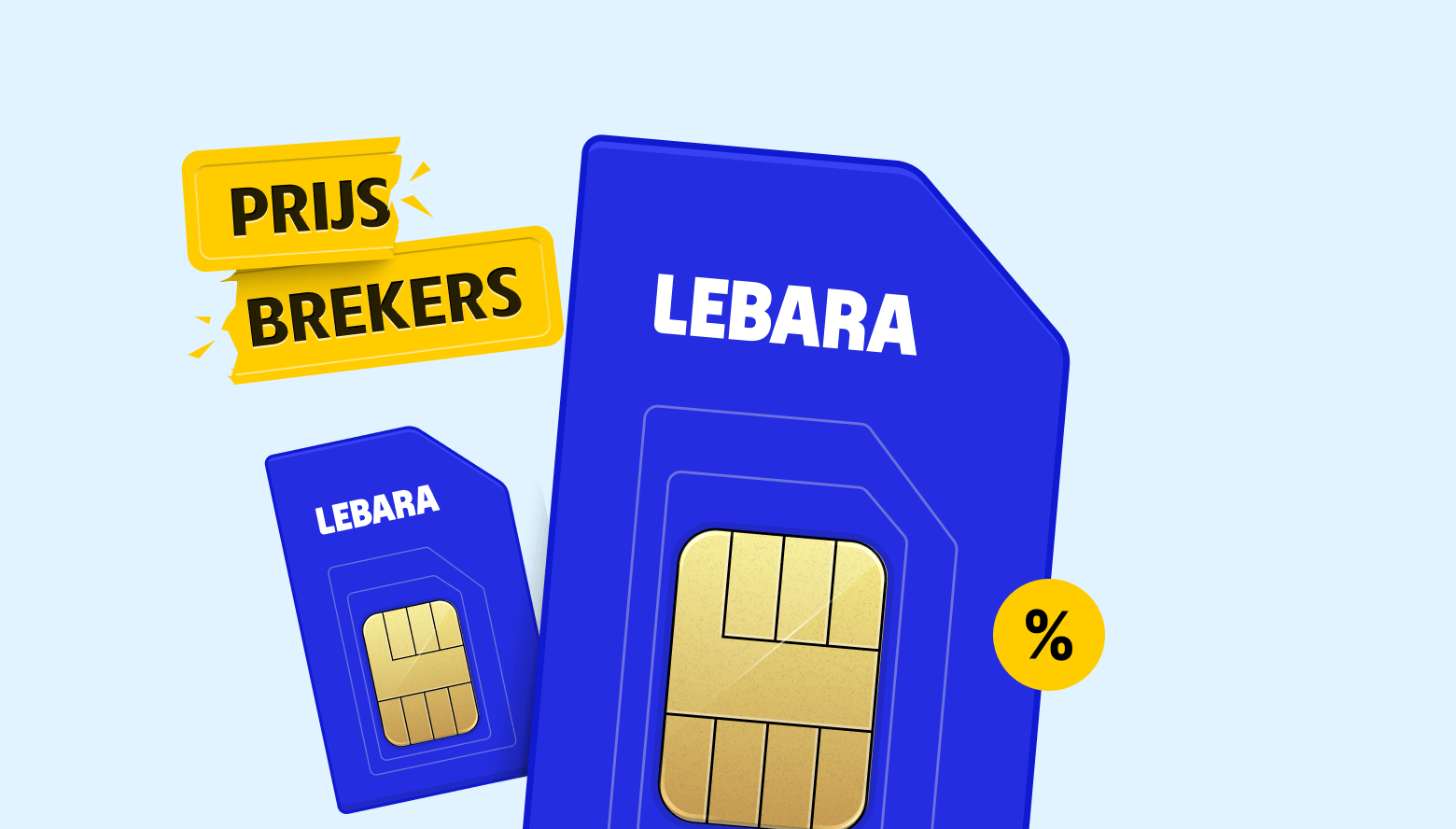 Tijdelijk ontvang je €125,- cashback bij Lebara