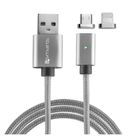 4smarts Magnetische Kabel USB naar Lightning + microUSB 1 meter Grey