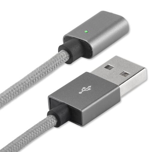 4smarts Magnetische Kabel USB naar microUSB 1 meter Grey