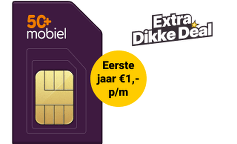 Betaal de eerste 12 maanden maar €1,- per maand