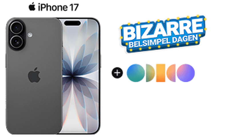 Pak tot wel €359,- korting op de iPhone 17 