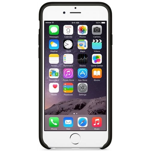 Apple Leather Case Black iPhone 6/6S