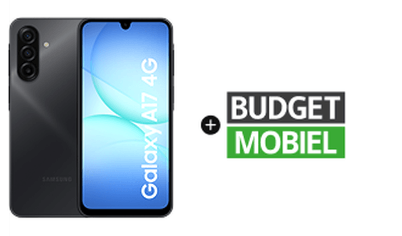Ontvang de Samsung Galaxy A17 4G cadeau bij Budget-Mobiel