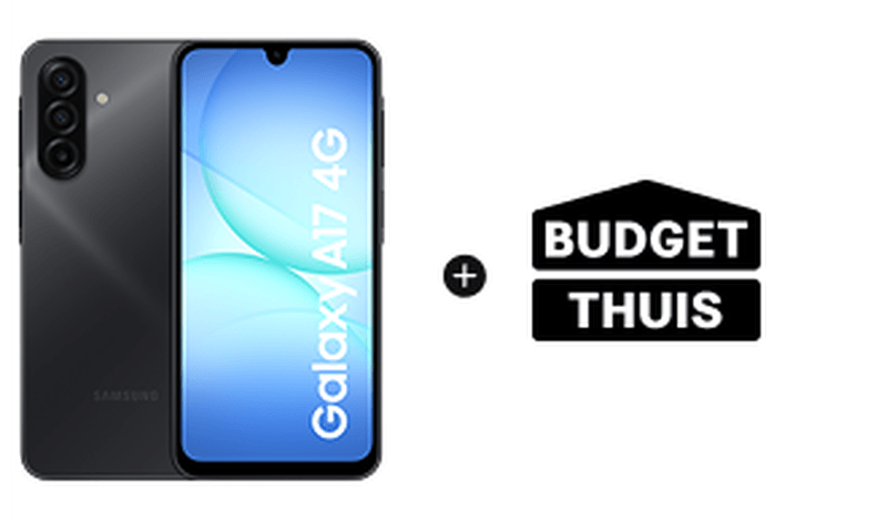 Ontvang de Samsung Galaxy A17 4G cadeau bij Budget Thuis