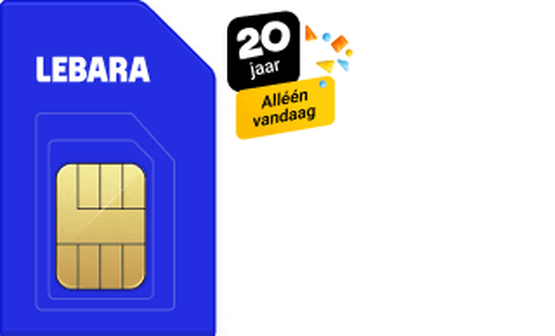 Ontvang €150,- cashback bij een Sim Only van Lebara