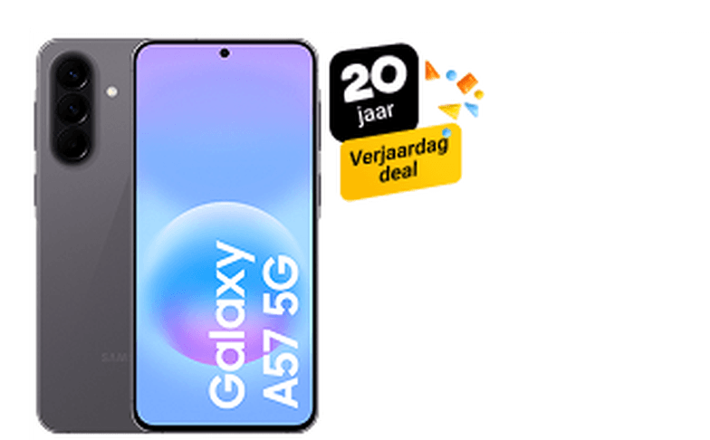 Tot €357,- korting op de Galaxy A57 5G