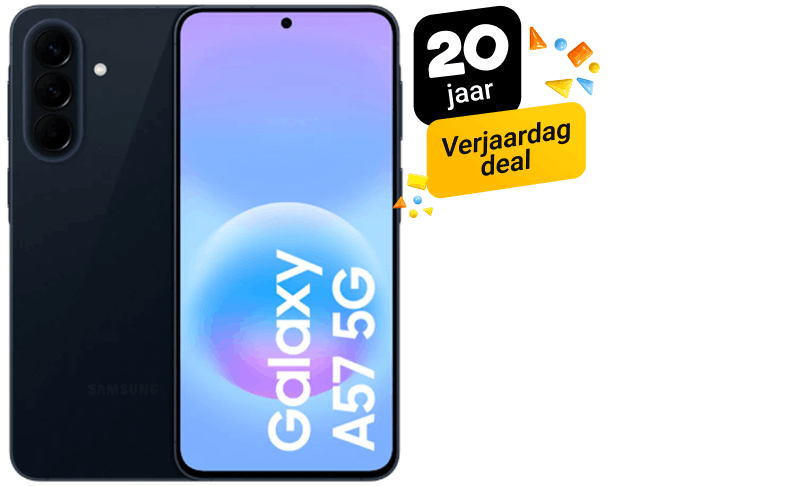Tot €357,- korting op de Galaxy A57 5G