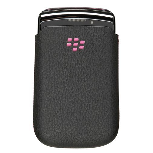 BlackBerry Leather Pocket Black Pink Torch 9800/9810