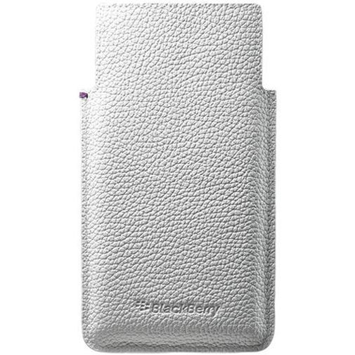 BlackBerry Leather Pocket White Leap