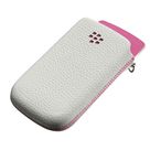 BlackBerry Leather Pocket White Pink Torch 9800/9810