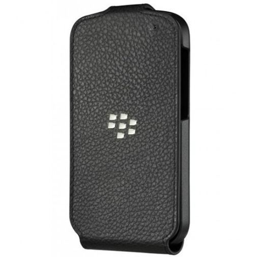 BlackBerry Leather Flip Shell Q10 Black