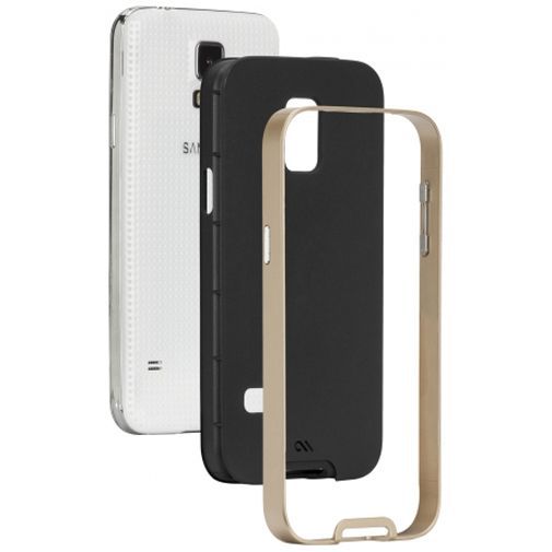 Case-Mate Slim Tough Case Black/Gold Samsung Galaxy S5 Mini