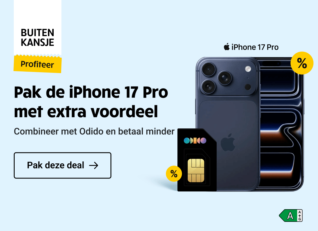 Buitenkansje aanbieding: extra voordeel op de iPhone 17 Pro i.c.m. Odido