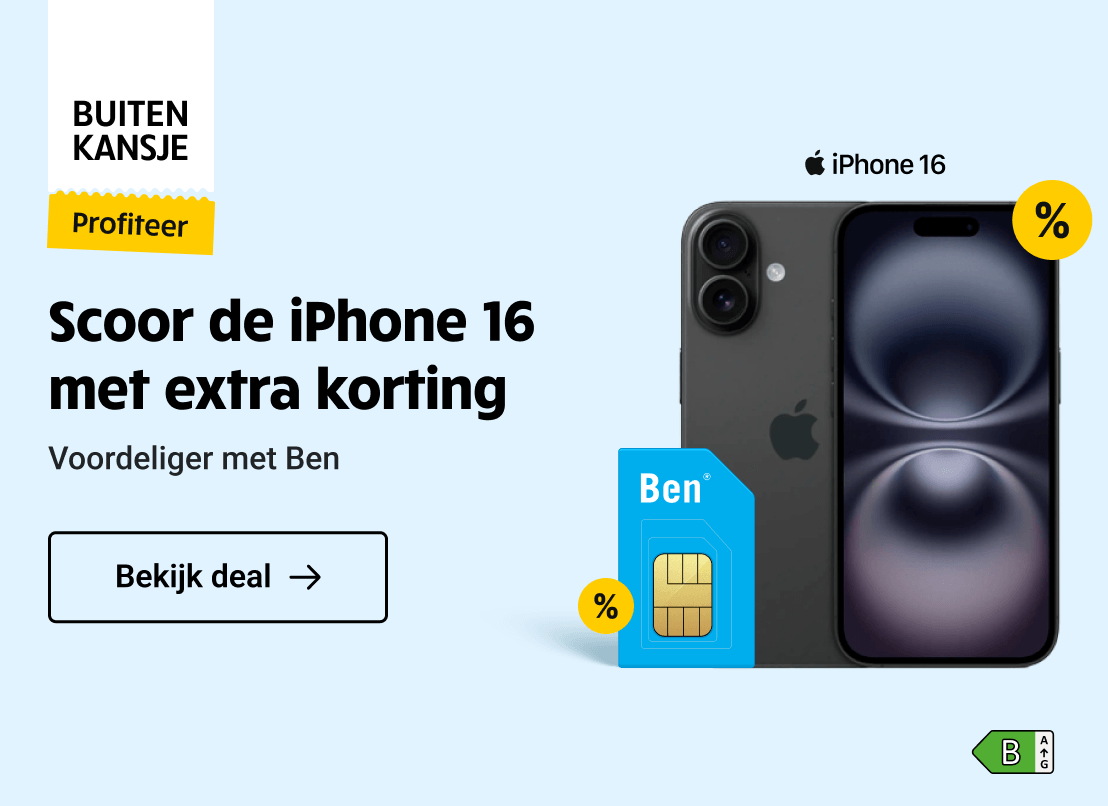 Buitenkansje-aanbieding: Extra korting op de iPhone 16 i.c.m. Ben