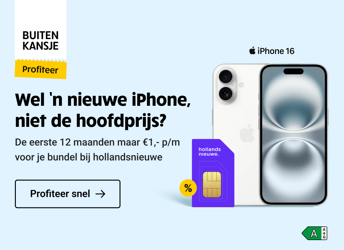 Buitenkansje: Wel 'n nieuwe iPhone, niet de hoofdprijs? De eerste 12 maanden maar €1,- p/m voor de iPhone 17 met hollandsnieuwe