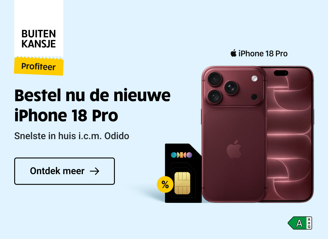 Buitenkansje: Bestel nu de nieuwe iPhone 18 Pro