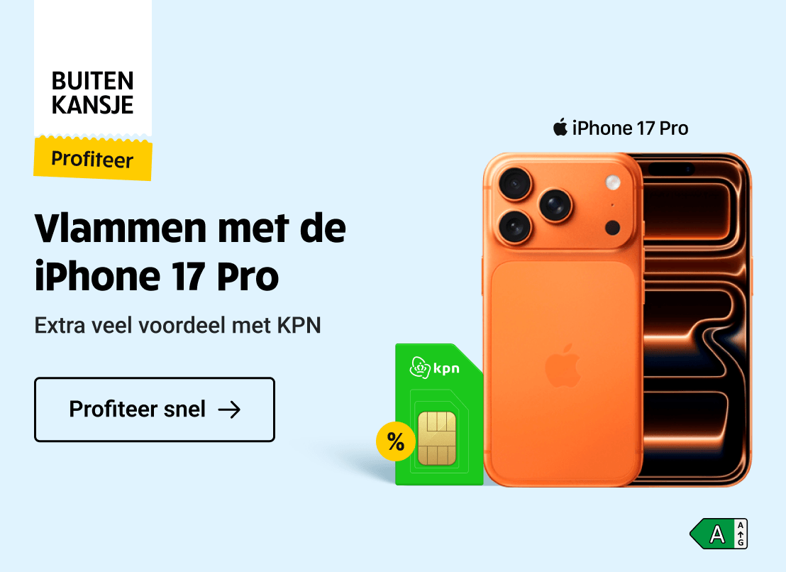 Vlammen met de iPhone 17 Pro! Profiteer nu van extra veel voordeel op de iPhone 17 Pro in combinatie met KPN.