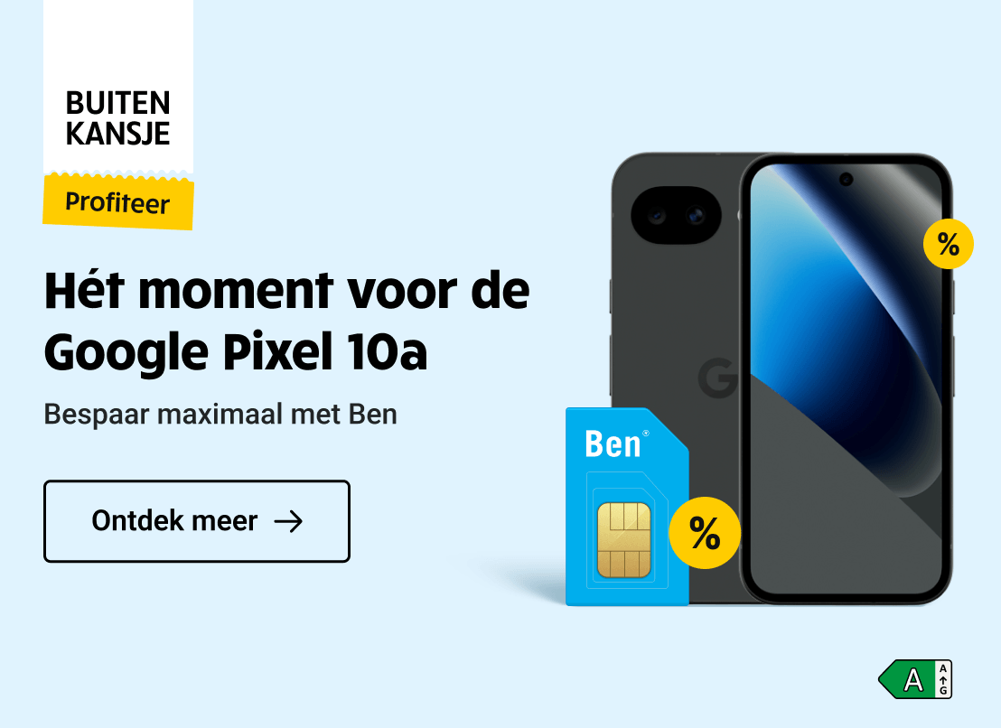 Hét moment voor de Google Pixel 10a! Profiteer nu van maximaal voordeel op de Google Pixel 10a in combinatie met Ben.