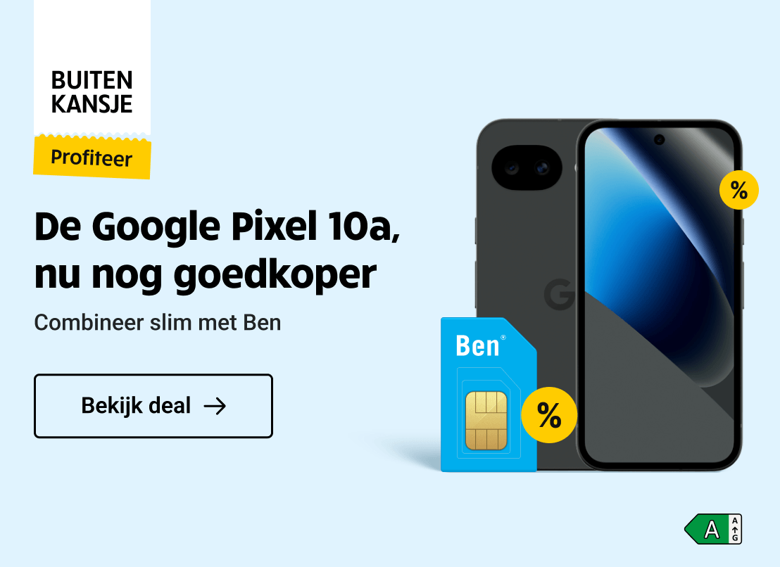 Buitenkansje: De google pixel 10a, nu nog goedkoper. Combineer slim met Ben