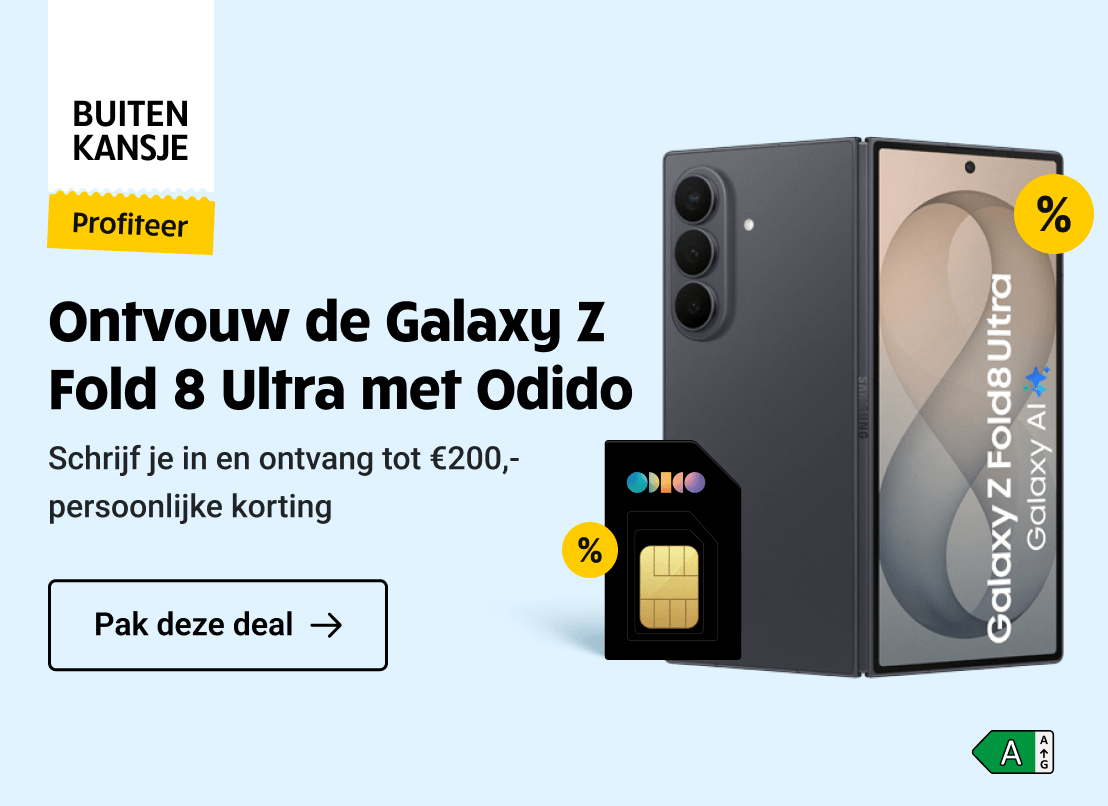 Buitenkansje: Samsung Galaxy Z Fold 8 Ultra, ontvang tot €200,- persoonlijke korting