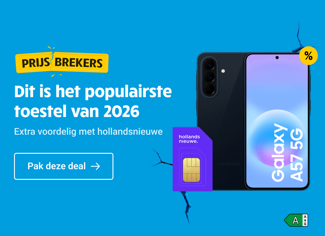Prijsbreker: Het populairste toestel van 2026 de Samsung galaxy A57