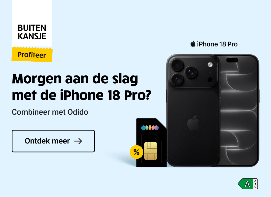 Buitenkansje: iPhone 18 Pro, de beste deal met Odido