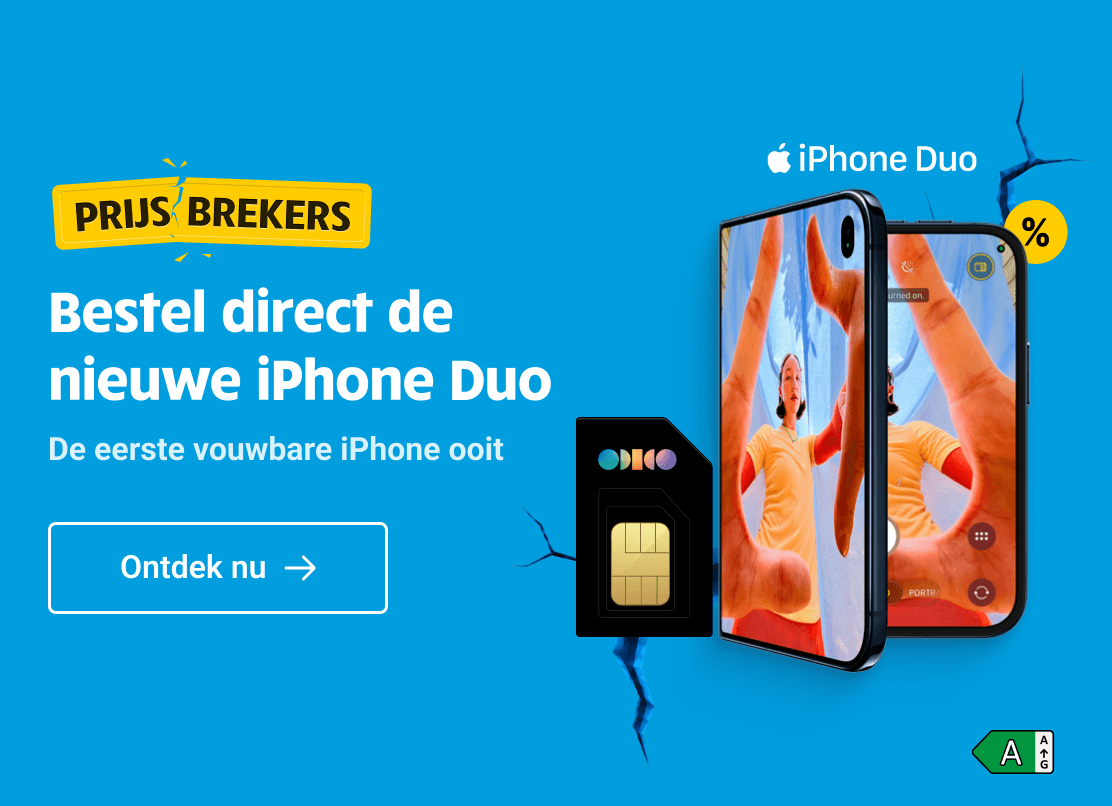 Nieuw bij Belsimpel: de iPhone Duo. Pre-order de iPhone Duo nu