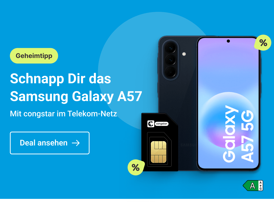 Schapp Dir das Samsung Galaxy A57/ <it congstar im Telekom-Netz