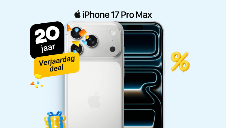 Tot €92,- voordeel op de iPhone 17 Pro Max