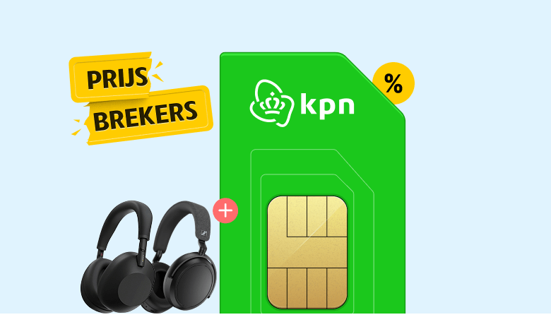 Een koptelefoon cadeau bij een KPN Sim Only