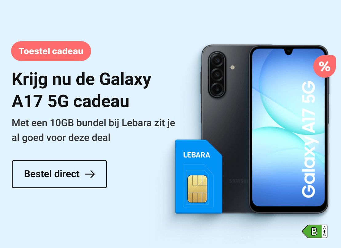 Week 8'26 - Belsimpel - hero 5  Samsung + lebara