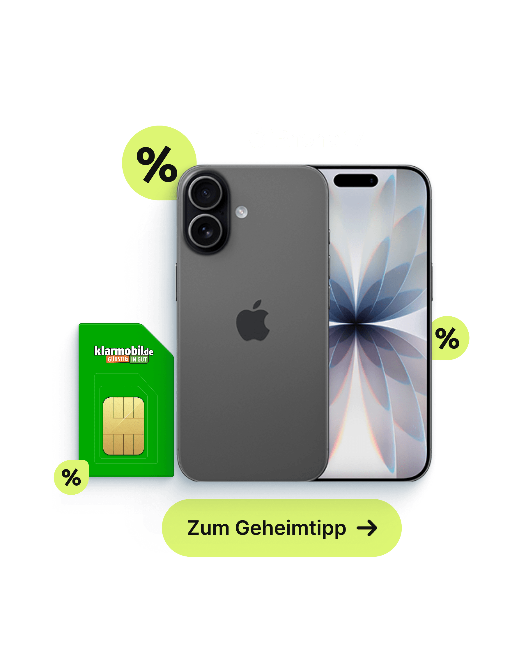 klarmobil Vertrag reduzierte im Rahmen unserer „Geheimtipps“-Kampagne. Klicke hier, um zur Angebotsseite zu gelangen, auf der die „Geheimtipps“ Deals aufgelistet sind.