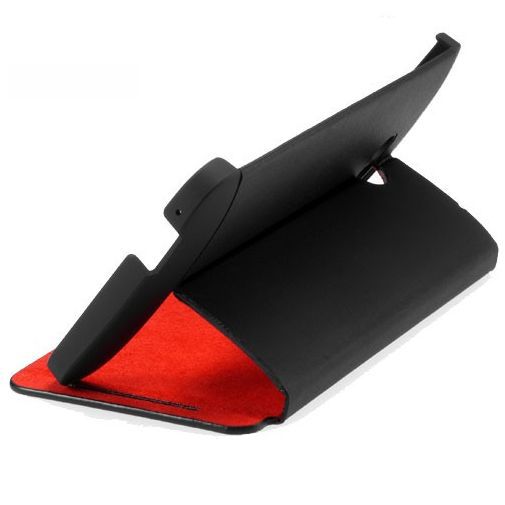 HTC One Flip Case Black/Red
