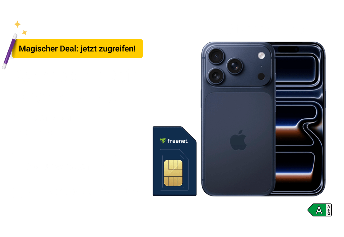 app Dir Dein iPhone 17 Pro .Mit freenet zum Top-Preis. Sichere Dir unseren Magischen Deal bis zum 01. October.