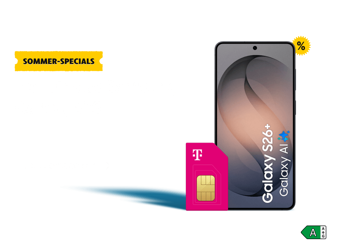 Sommer-Specials Deal: Hol Dir das Samsung Galaxy S26+. Mit Telekom zum Top-Preis. Clicke hier um Dir diesen Deal zu sichern.