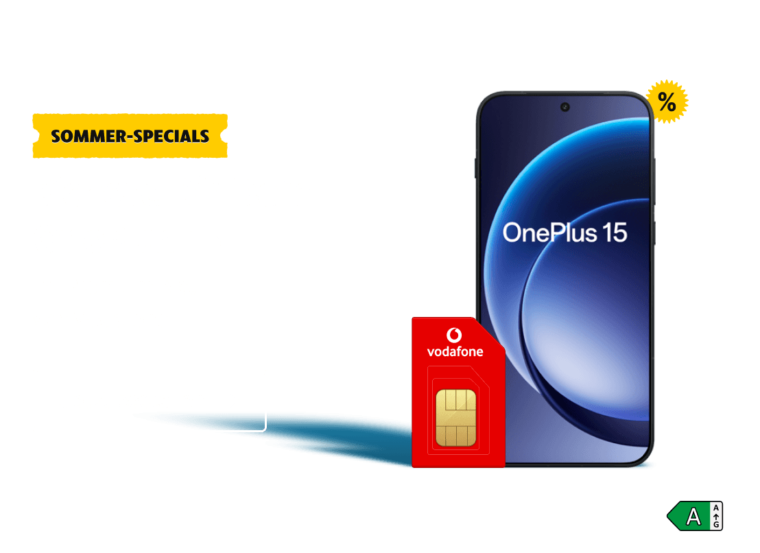 Sommer-Specials Deal: Sichere Dir Dein OnePlus 15. Im Premium-Netz  von Vodafone. Clicke hier um Dir diesen Deal zu sichern.