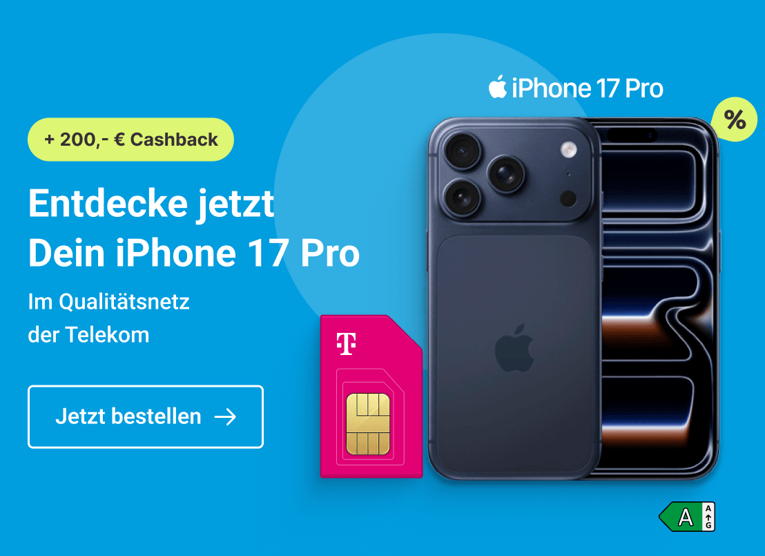 Entdecke jetzt Dein iPhone 17 Pro. Im Qualitätsnetz der Telekom. Clicke hier um Dir diesen Deal zu sichern.