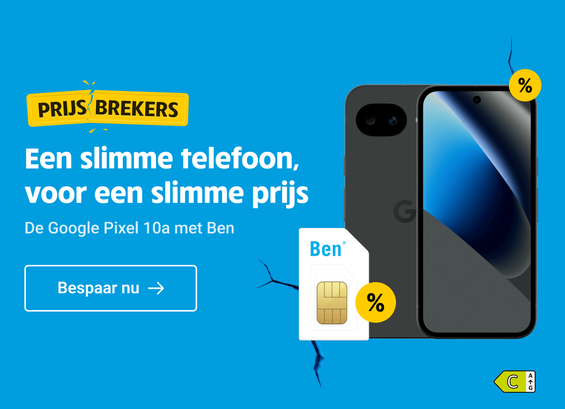 Prijsbrekers-aanbieding: Een slimme telefoon, voor een slimme prijs. De Google Pixel 10a met Ben.