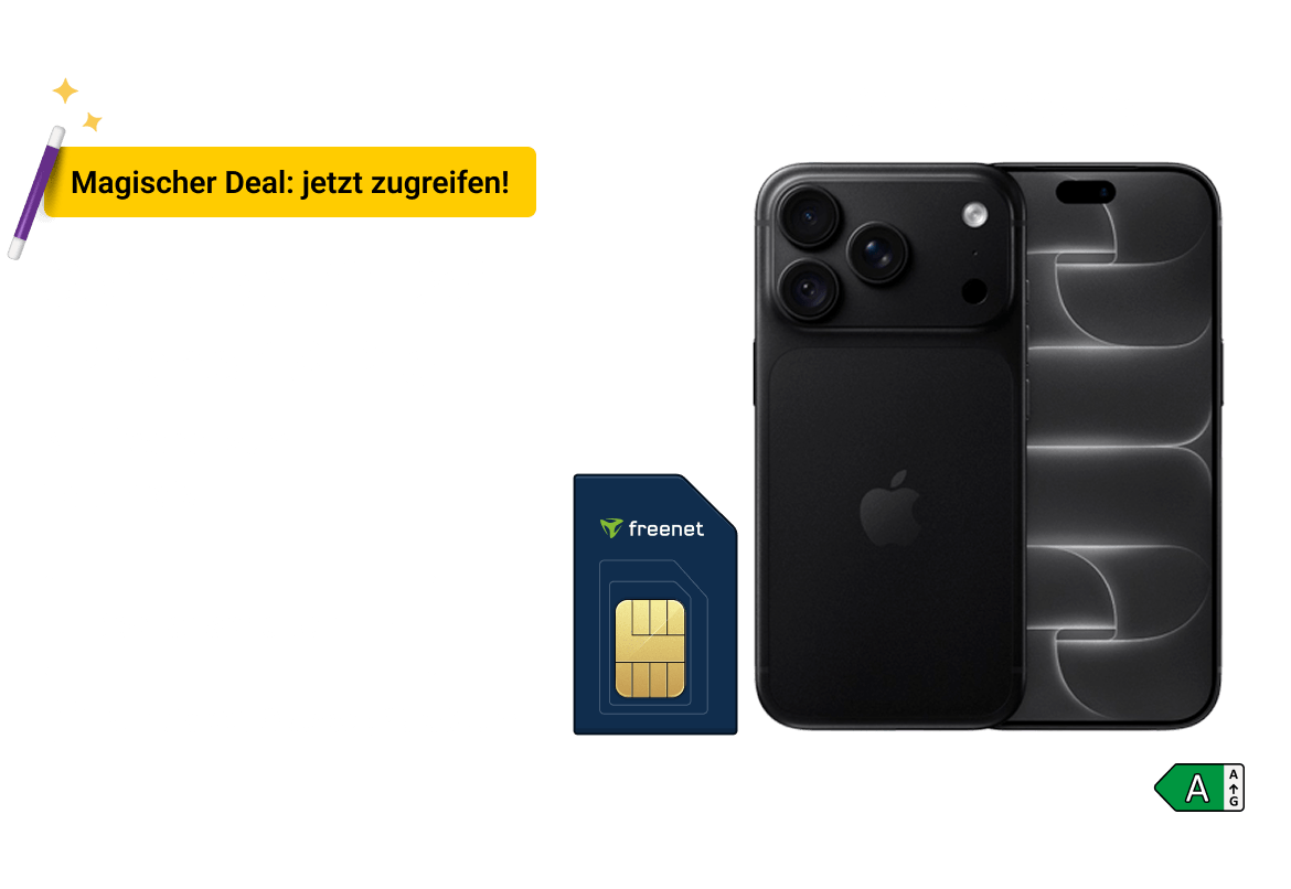 Schnapp Dir Dein Iphone 18 Pro zum unschlagbaren preis mit freenet. Sichere Dir unseren Magic Deal bis zum 22. Oktober.