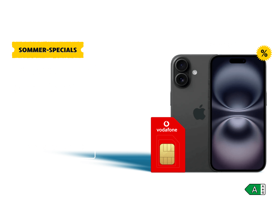 Sommer-Specials Deal: iPhone 17 zusammen mit einem Vodafone Junge-Leute-Tarif