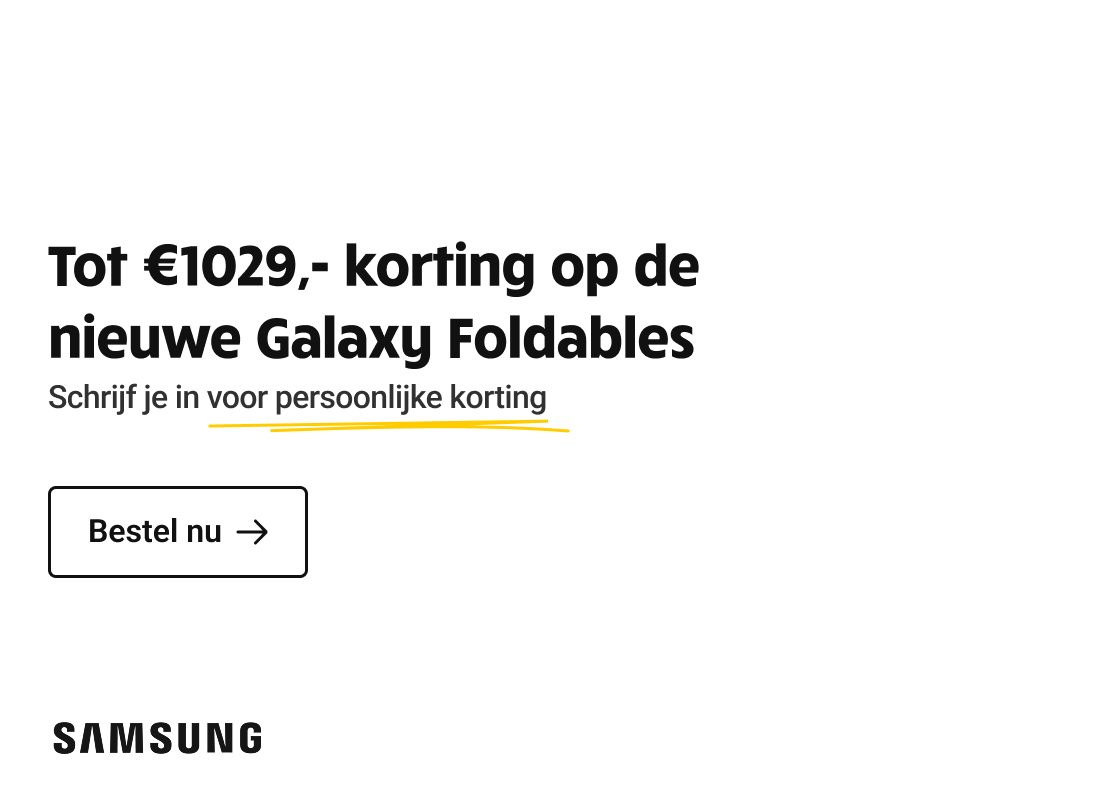 Lancering Samsung Z Foldables: tot €1.029 korting nieuwste Z foldables i.c.m. Odido.