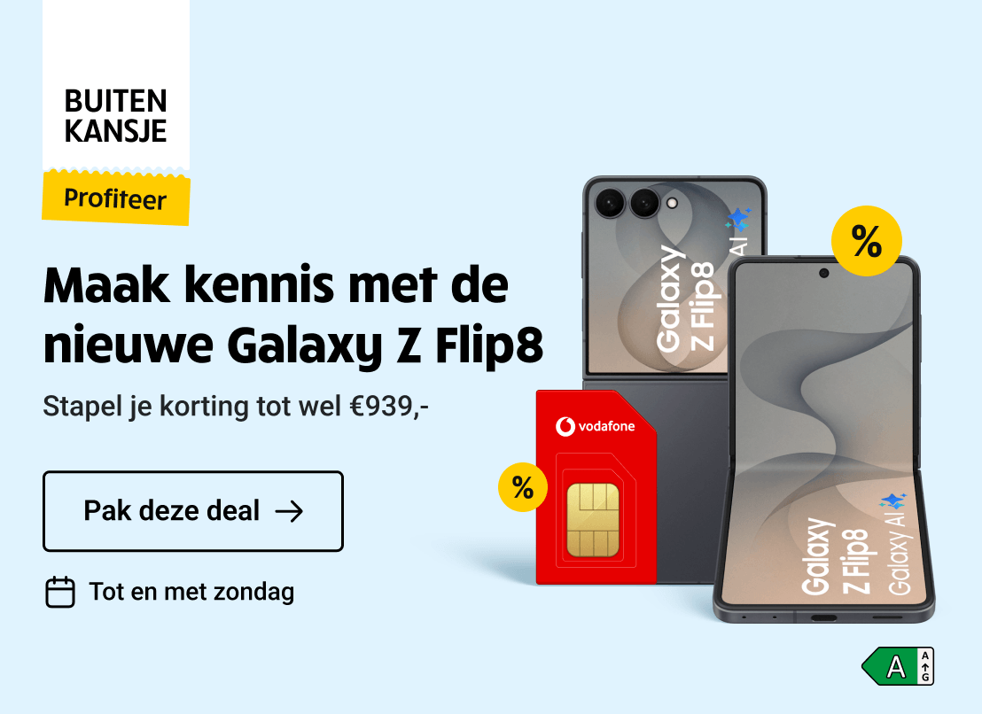 Buitenkansje: Maak kennis met de nieuwe Galaxy Z Flip en stapel je korting tot wel €939,-
