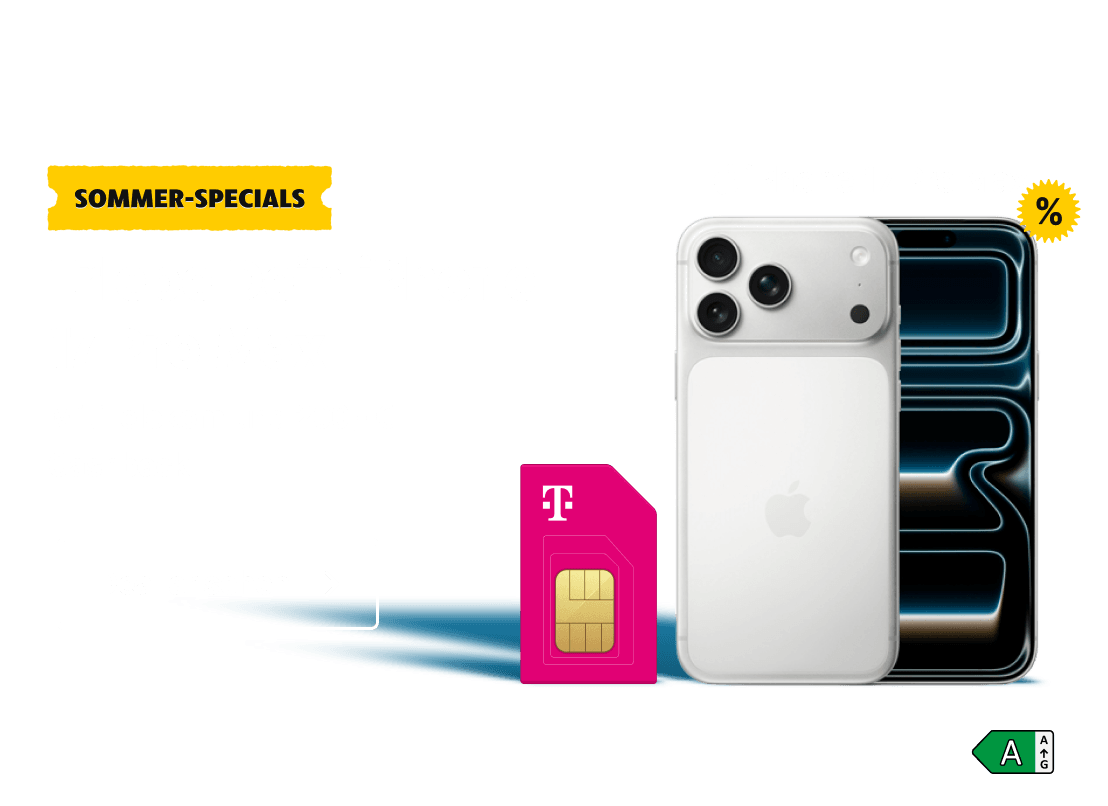 Sommer-Specials Deal: Erlebe Dein iPhone 17 Pro Max mit Telekom und 200,- € Cashback. Clicke hier und sichere Dir diesen Deal.